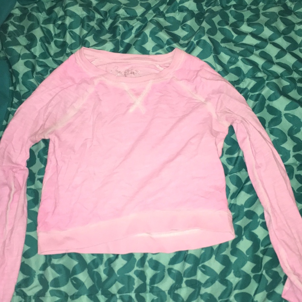 Cute Pink Long Sleeve Shirt